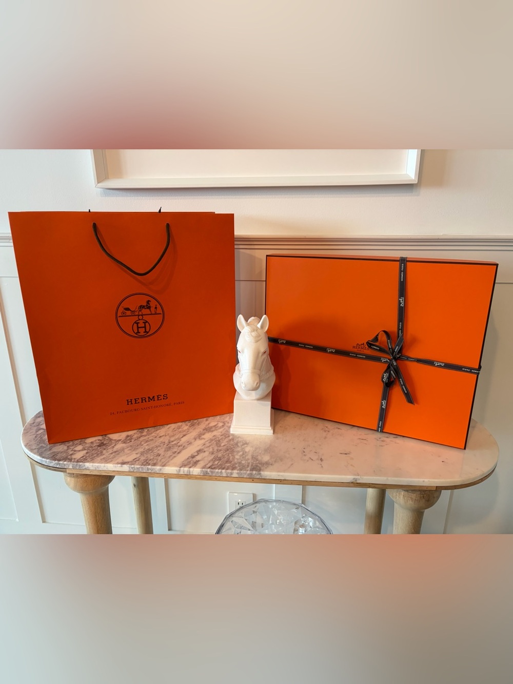 Authentic Hermes X-Large Box and Bag
